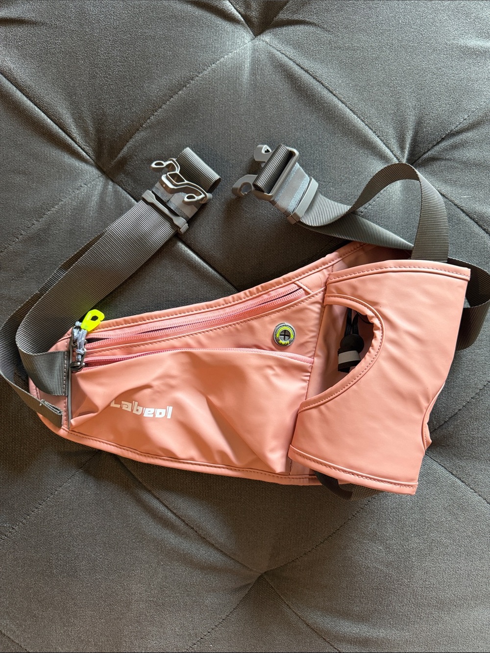 Running Belt, Adjust 2 Zipper Pockets Running Waist Pack Hydro Bag